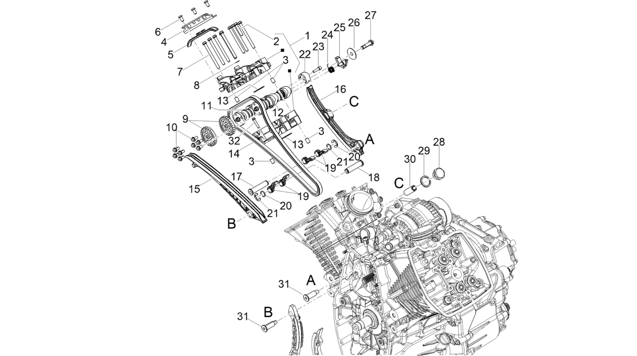 RH cylinder timing system I