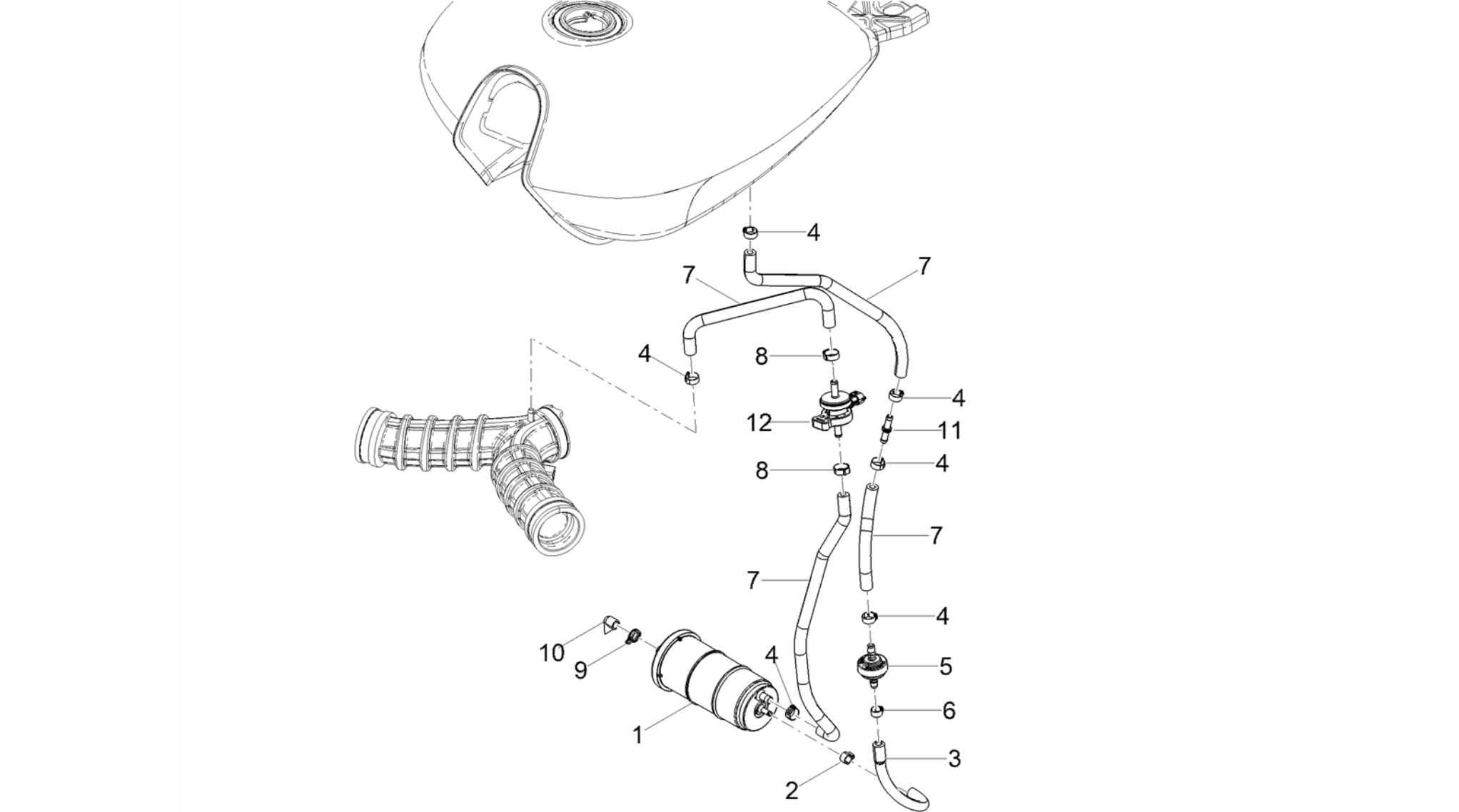 Fuel vapour recover system