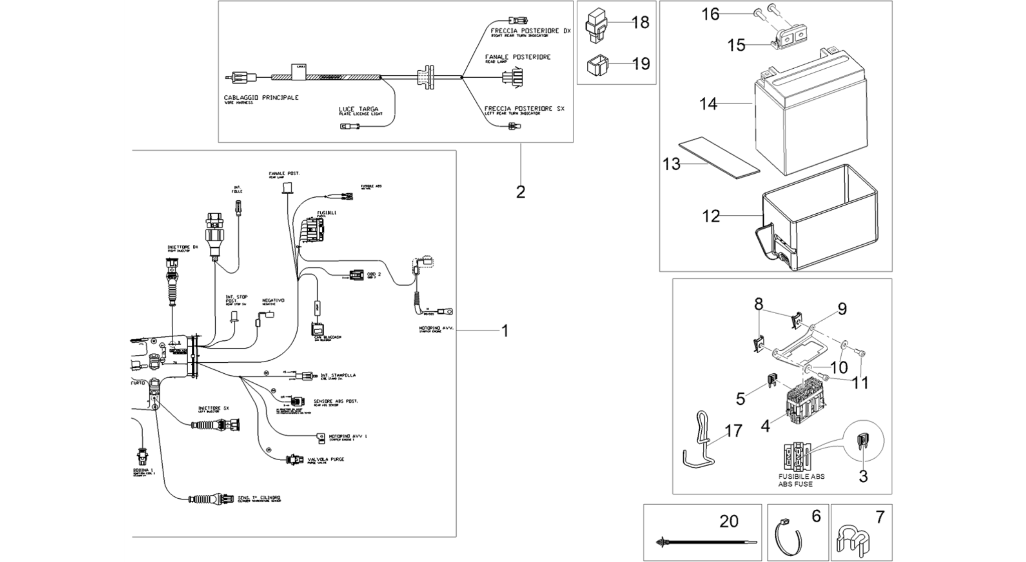 Rear electrical system