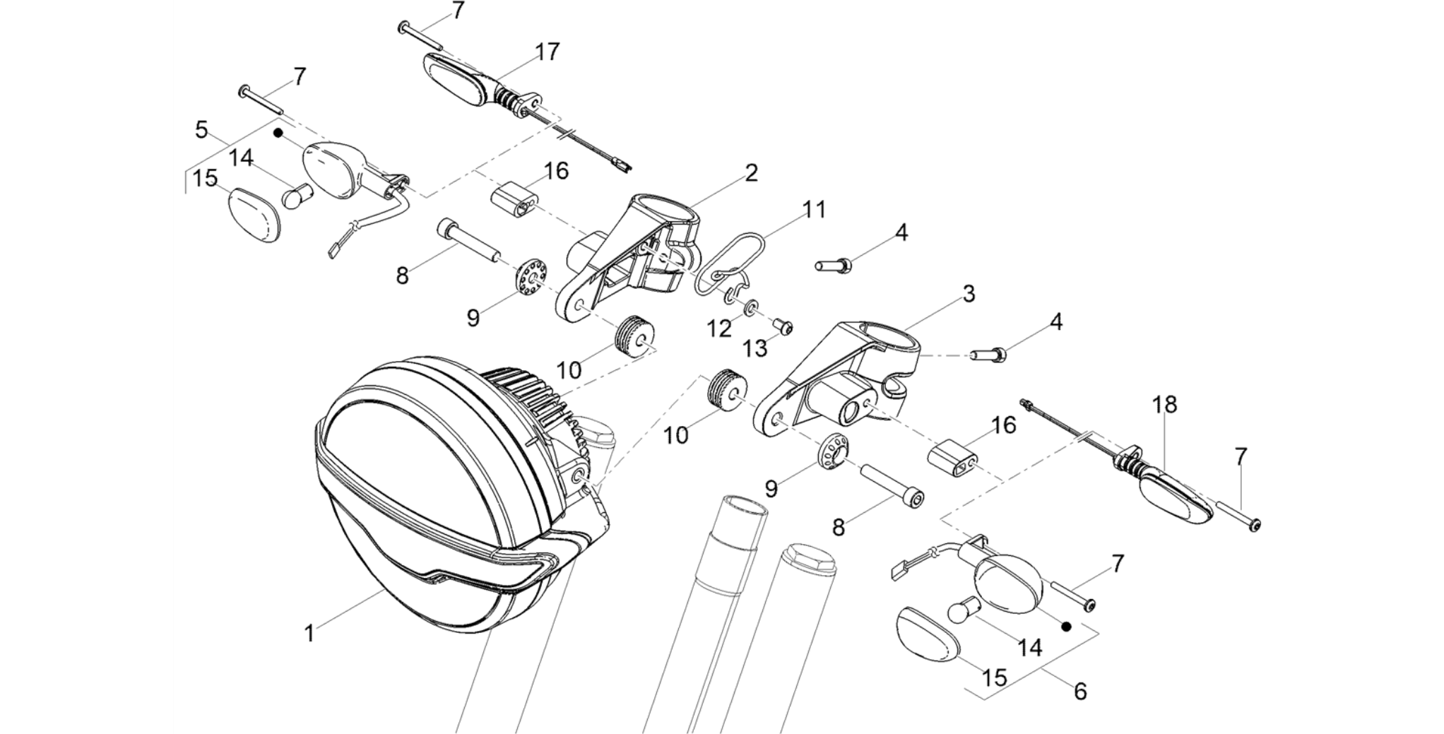 Front headlamps