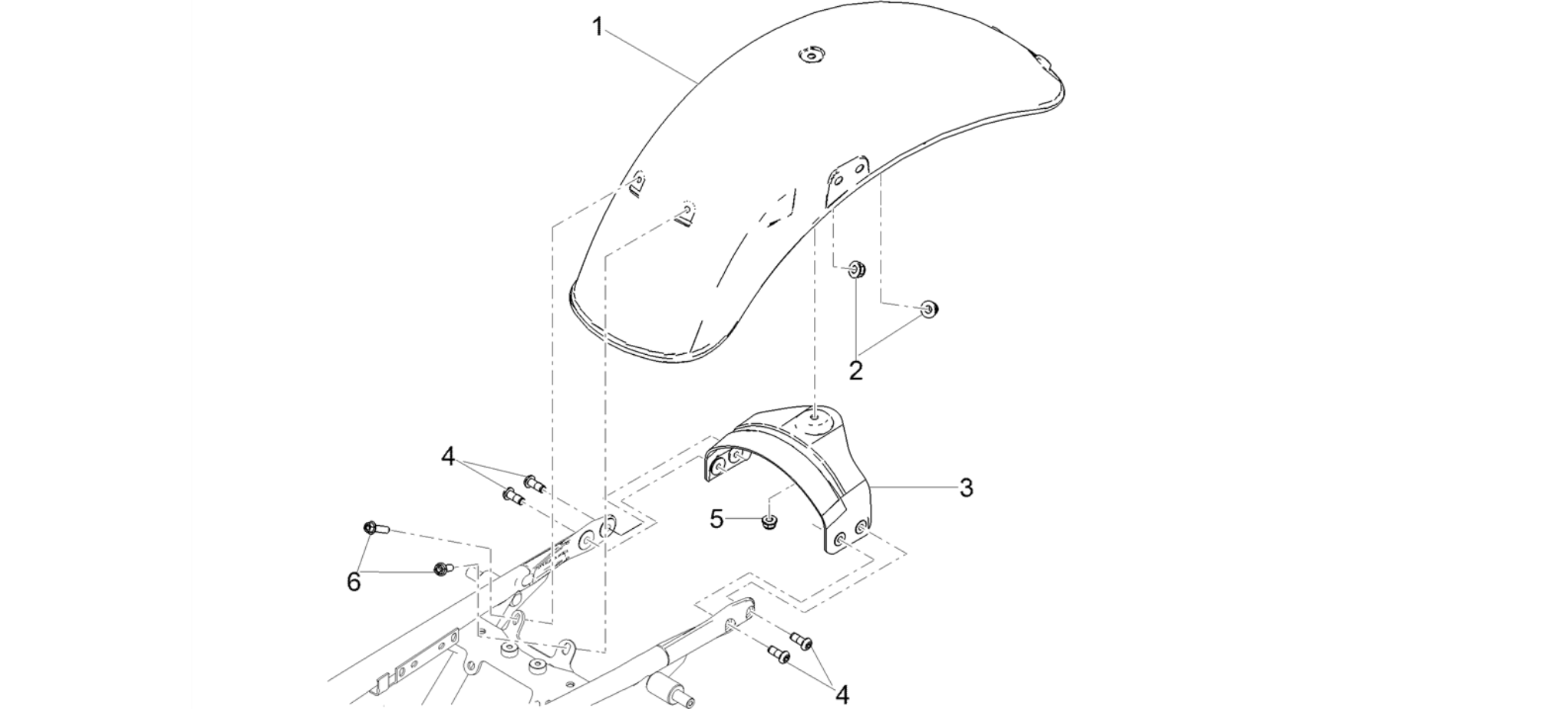 Rear mudguard