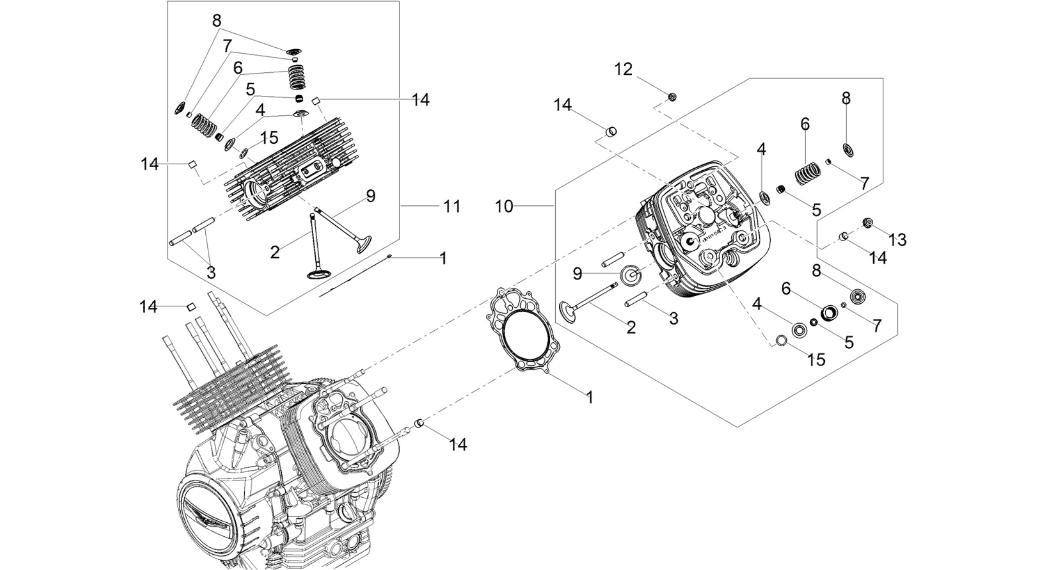 Cylinder head - valves