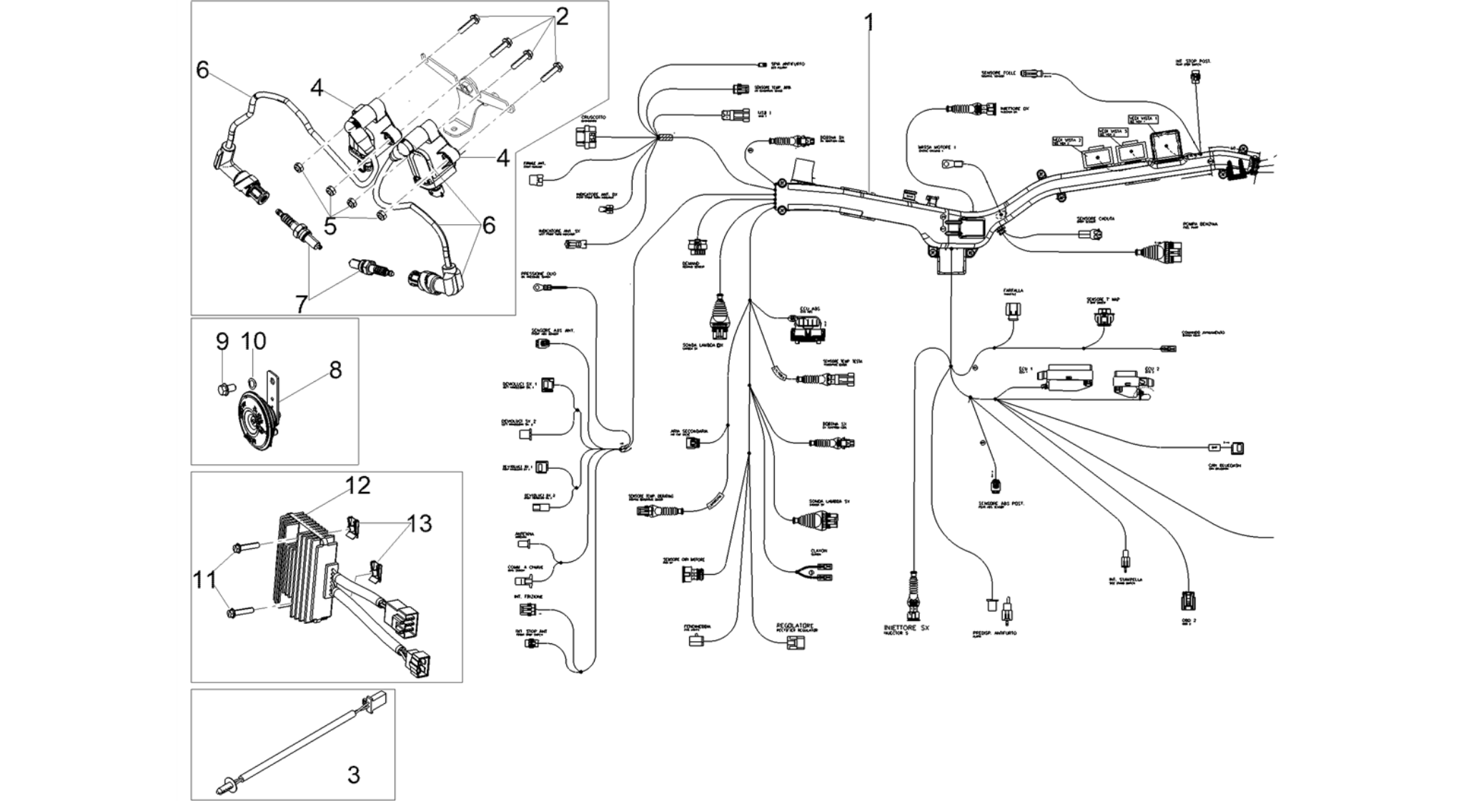 Front electrical system