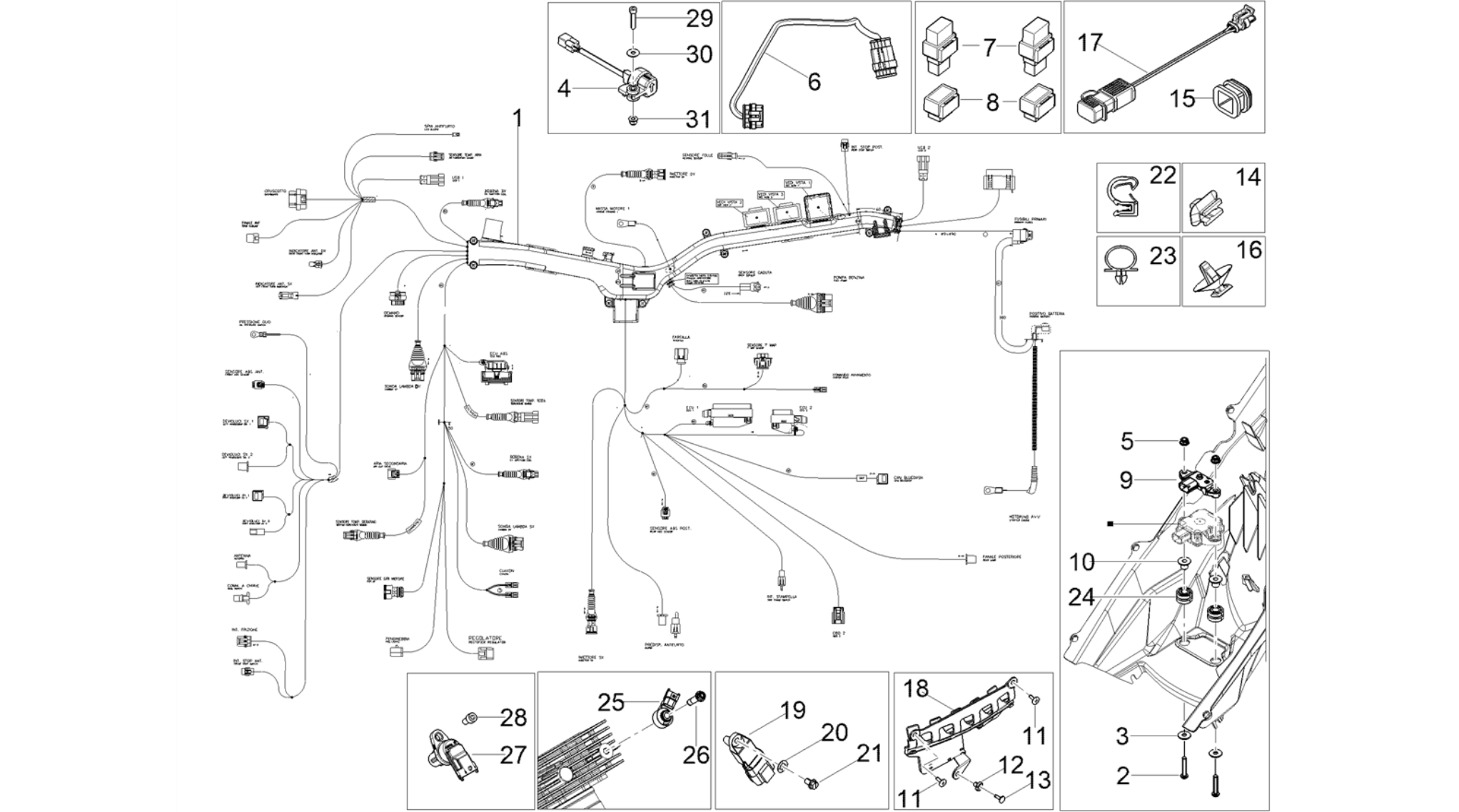 Central electrical system