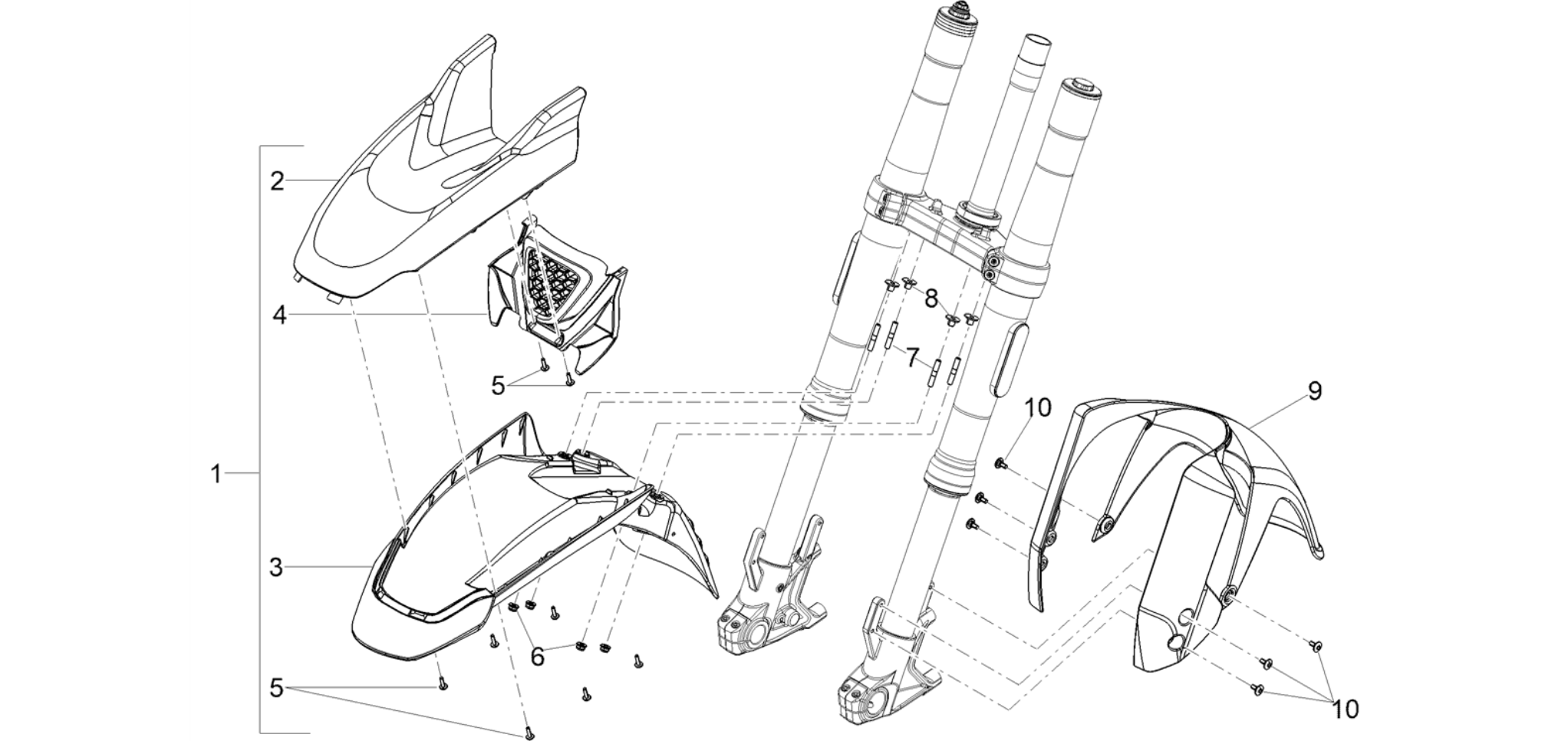 Front mudguard-Pillar