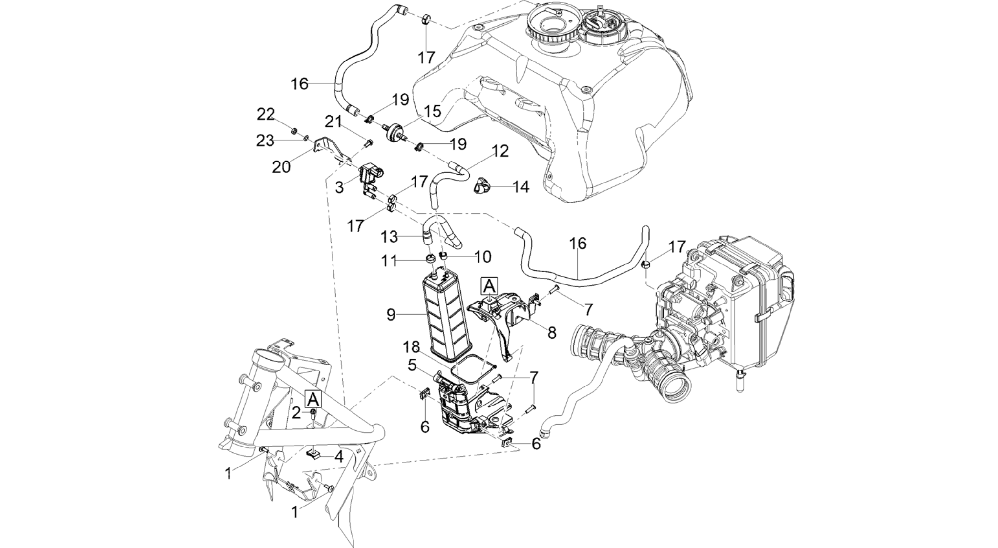 Fuel vapour recover system