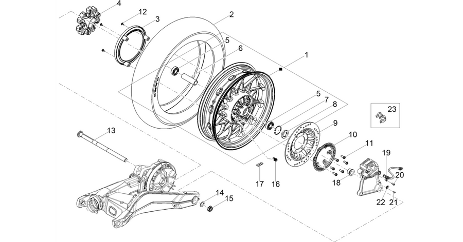 Rear wheel