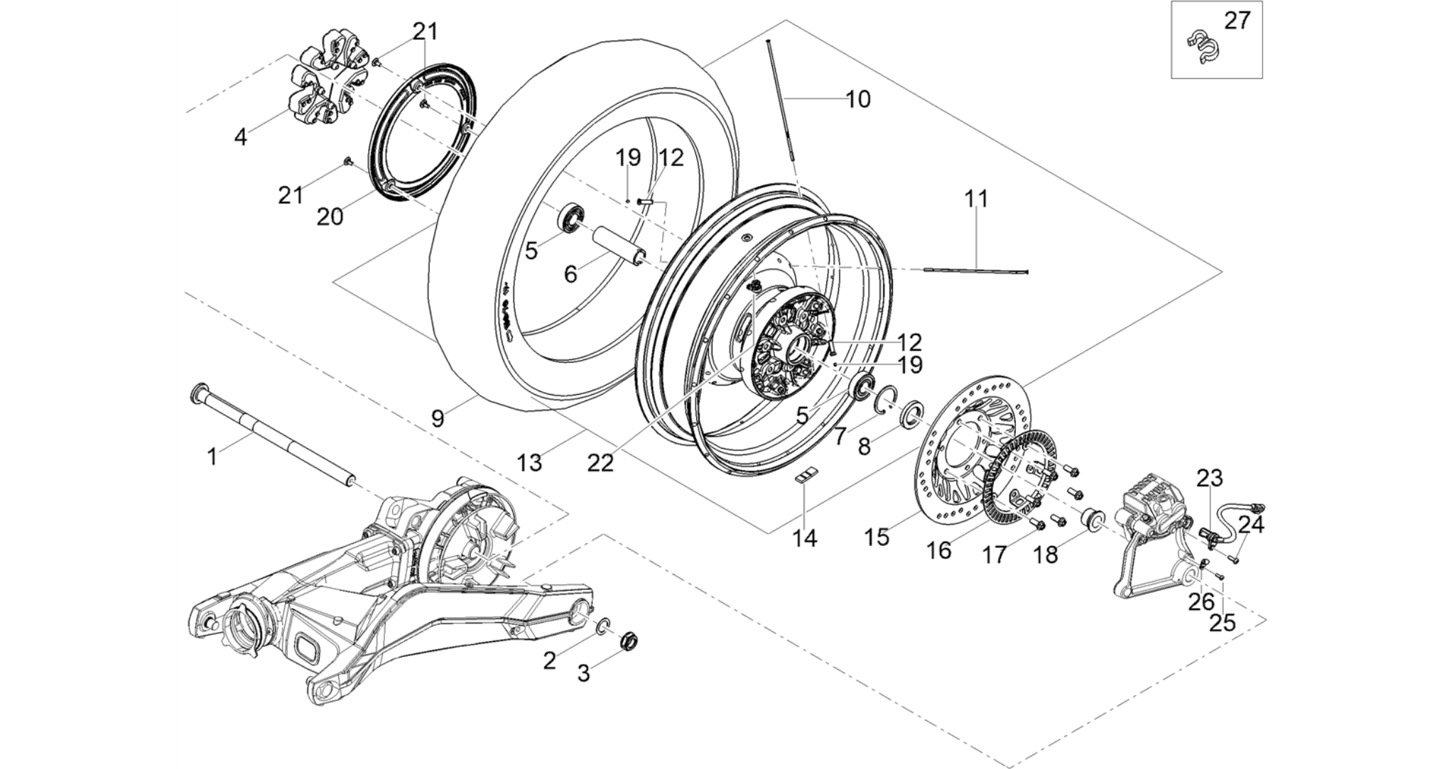 Rear wheel