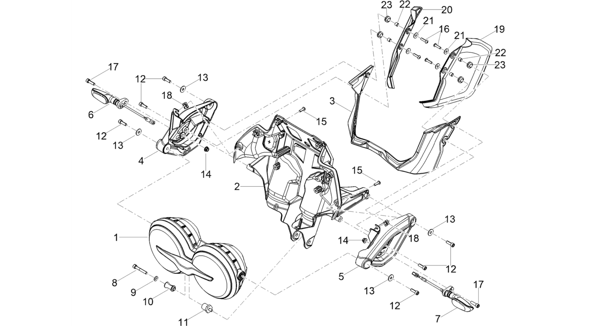 Front headlamps
