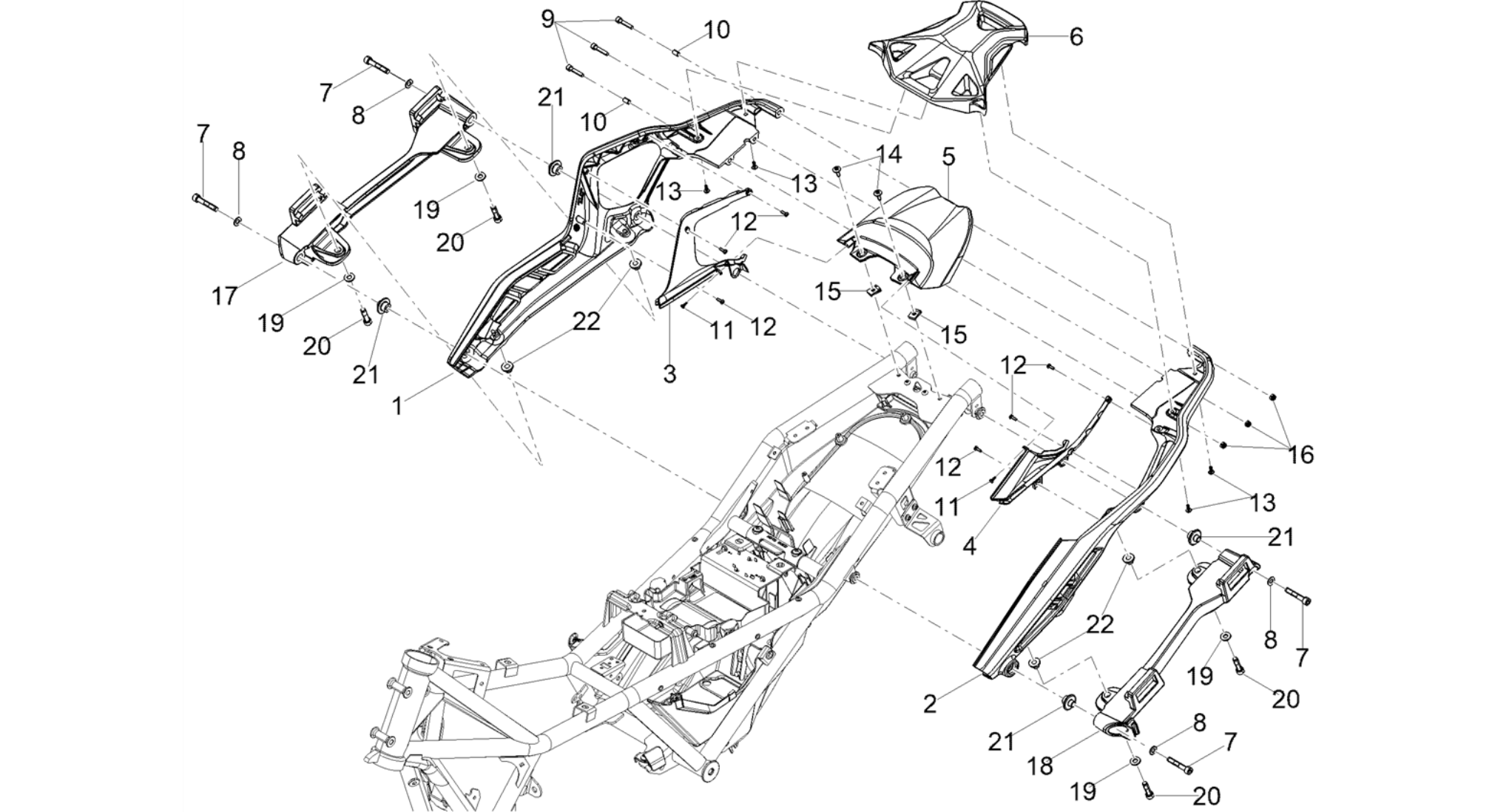 Rear body