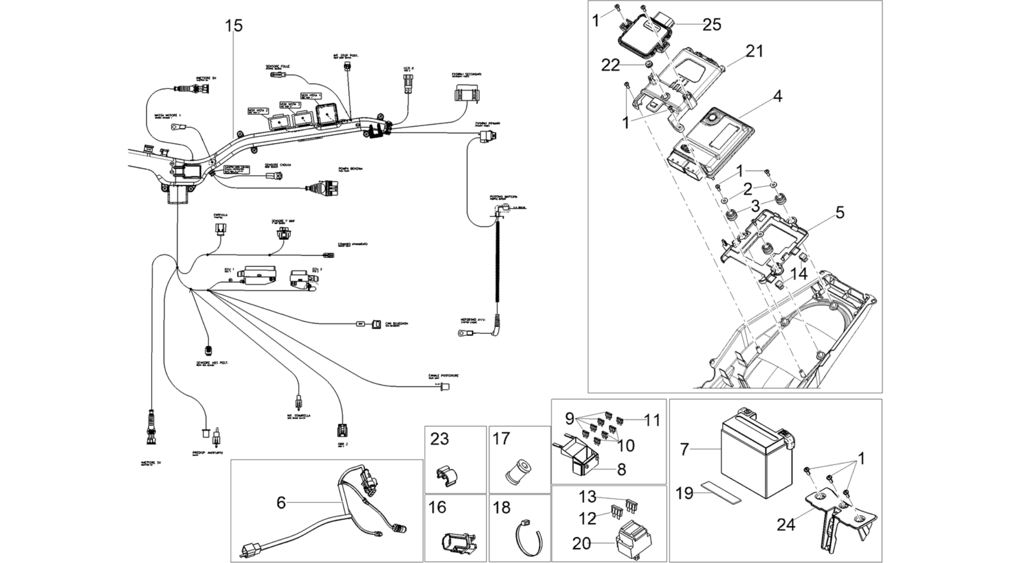 Rear electrical system