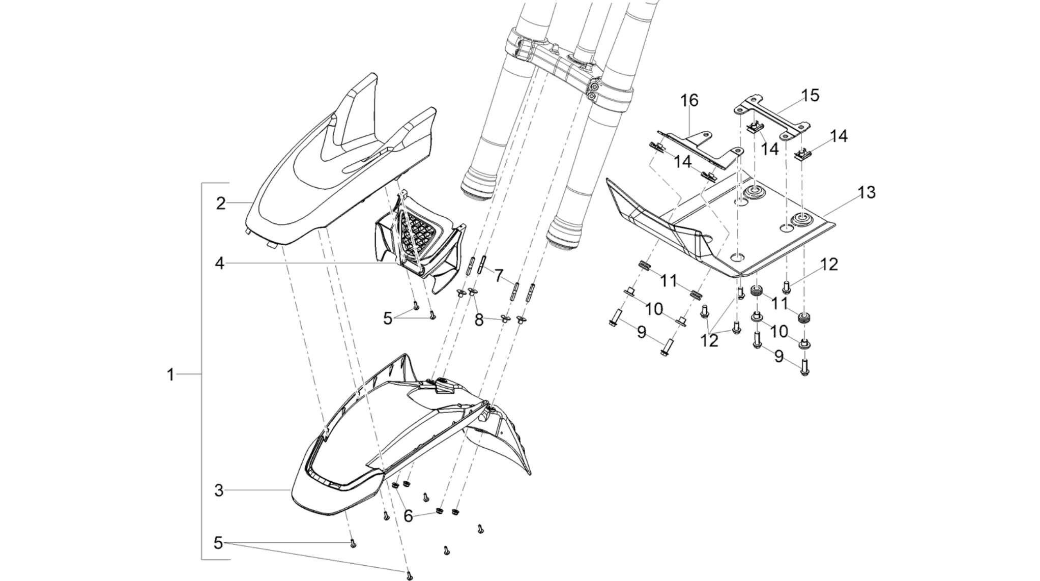 Front mudguard-Pillar