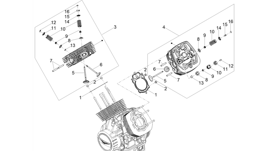 Cylinder head - valves