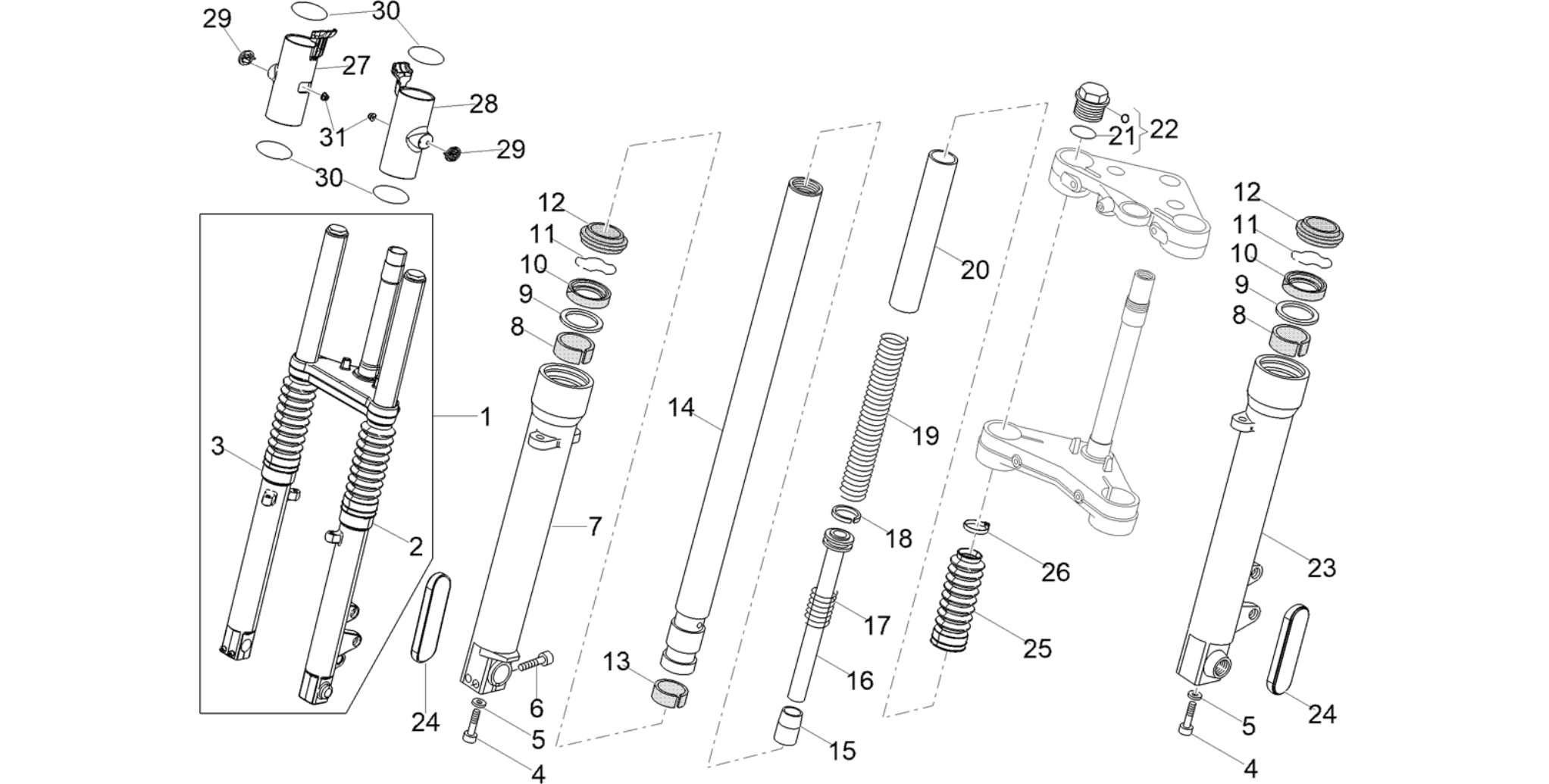 Front fork Kaifa