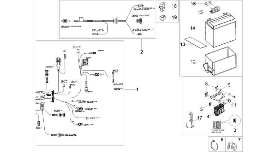 Rear electrical system
