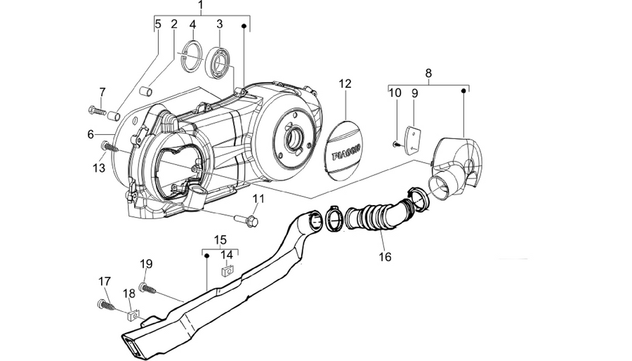 Crankcase cover - Crankcase cooling