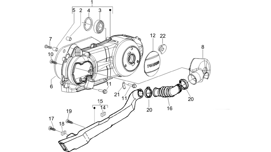 Crankcase cover - Crankcase cooling