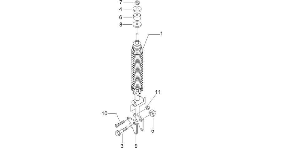 Rear suspension - Shock absorber/s