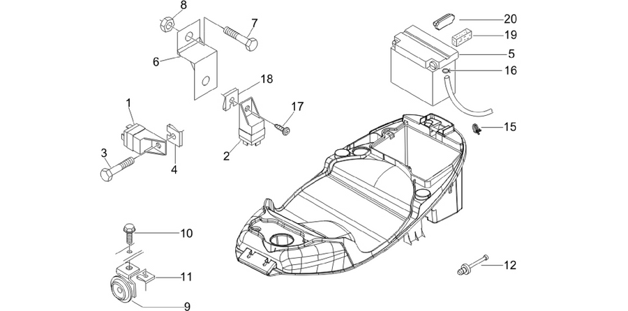 Remote control switches - Battery - Horn