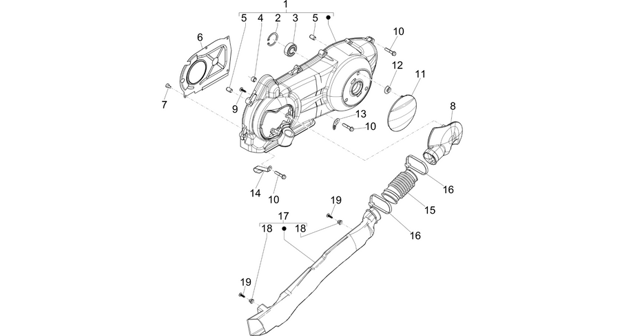 Crankcase cover - Crankcase cooling