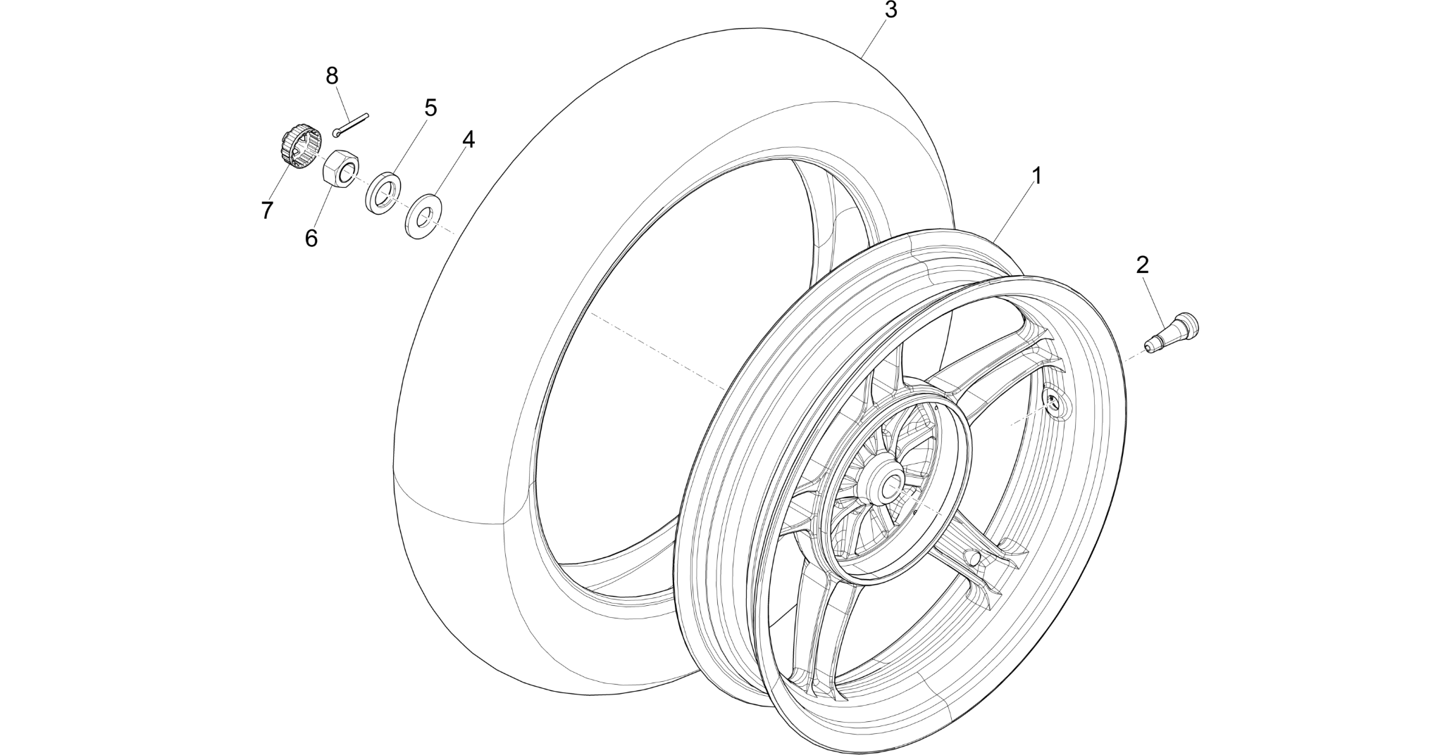 Rear wheel