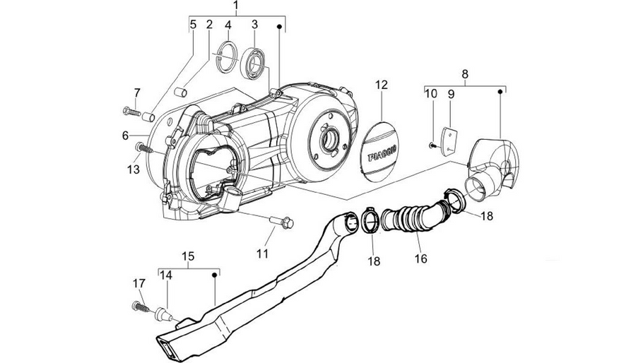 Crankcase cover - Crankcase cooling