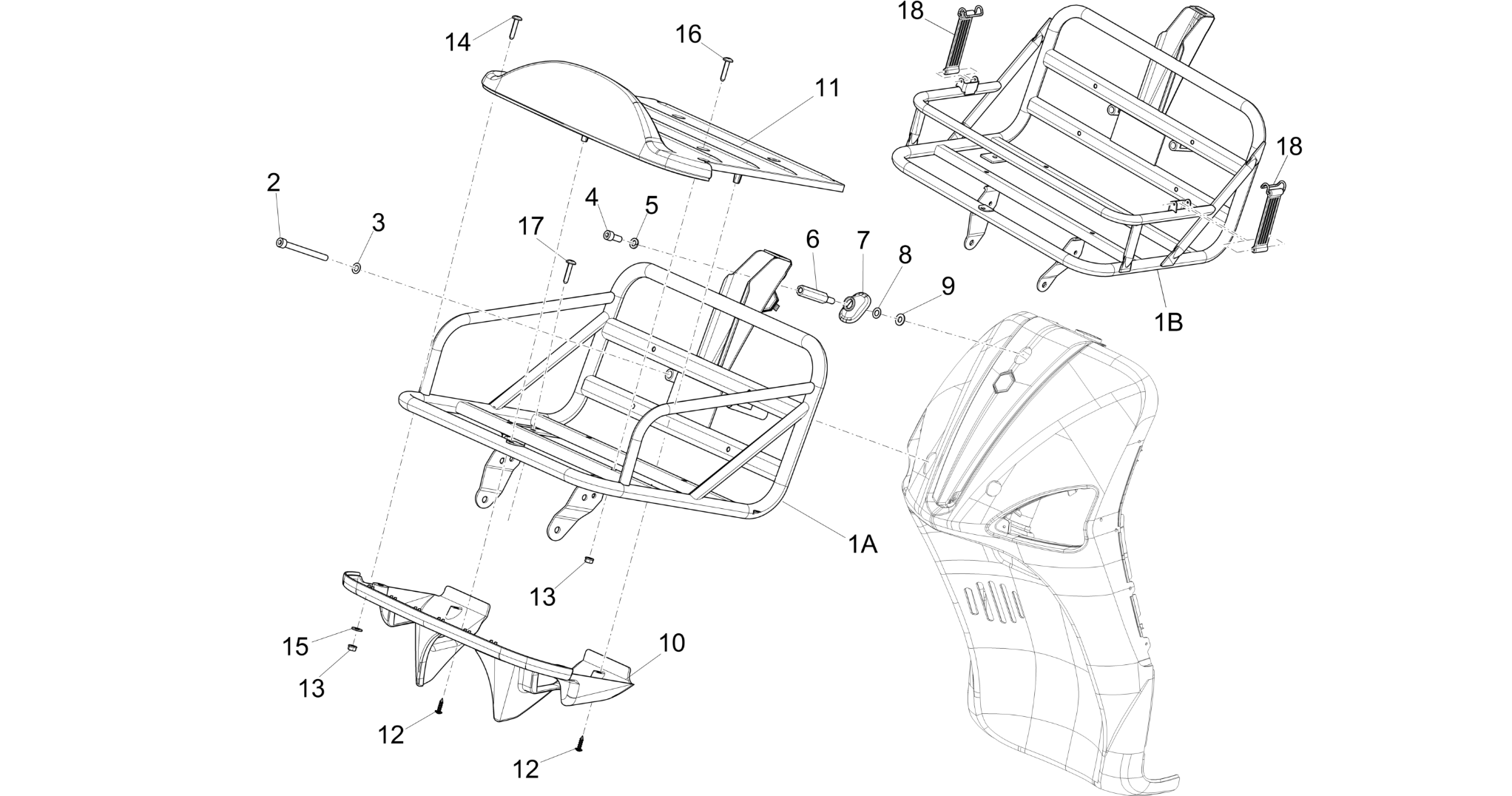 Front luggage rack