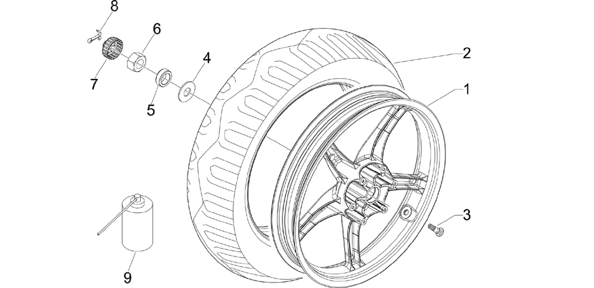 Rear wheel