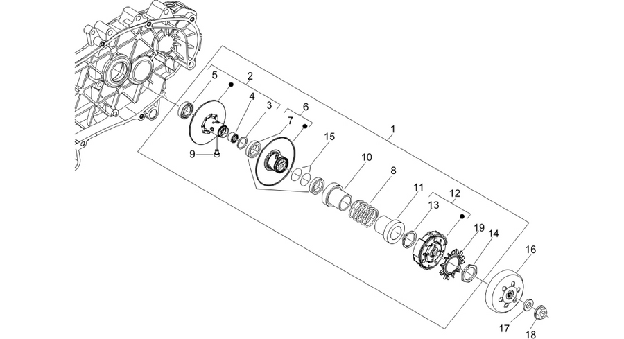 Driven pulley