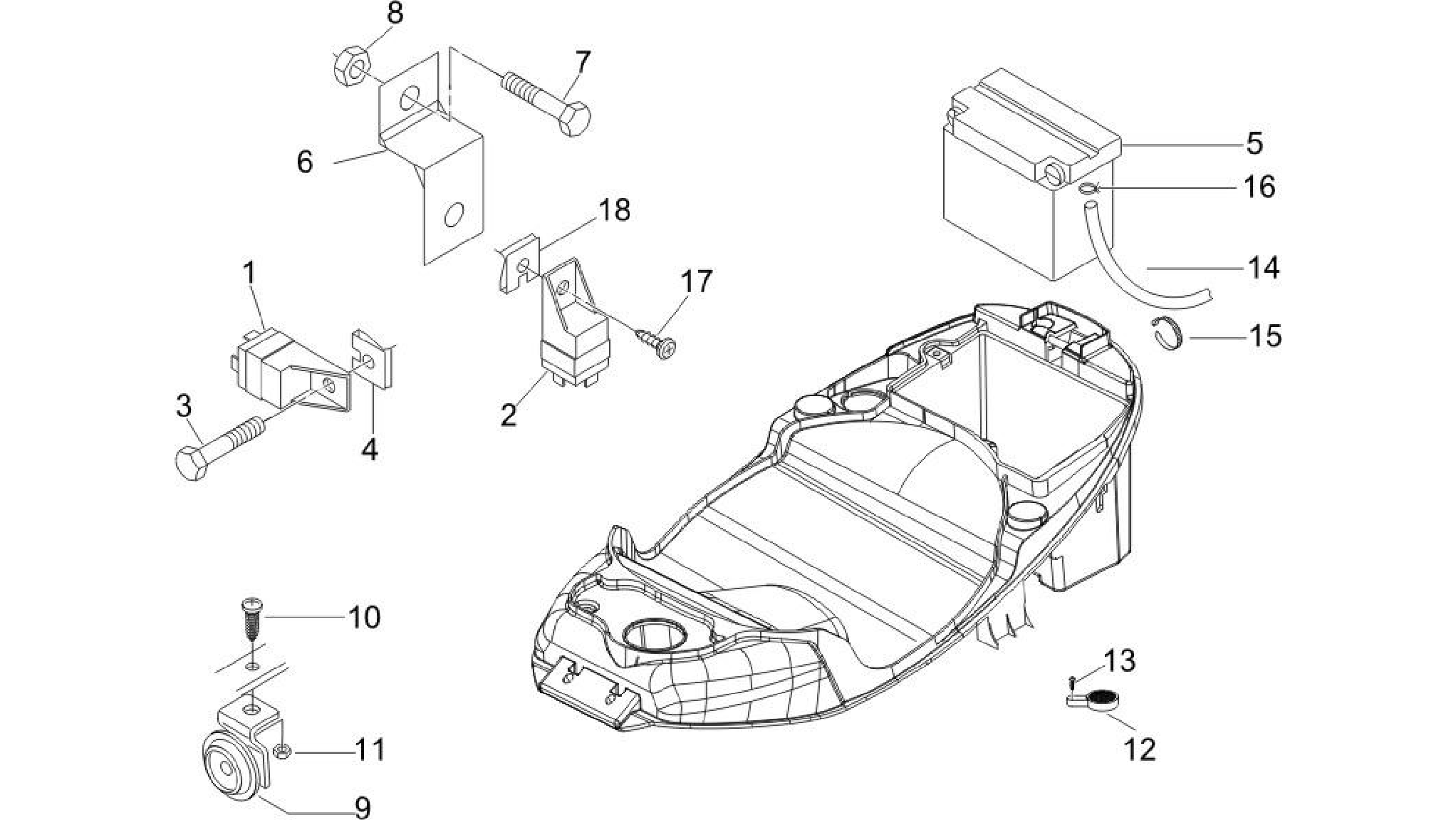 Remote control switches - Battery - Horn
