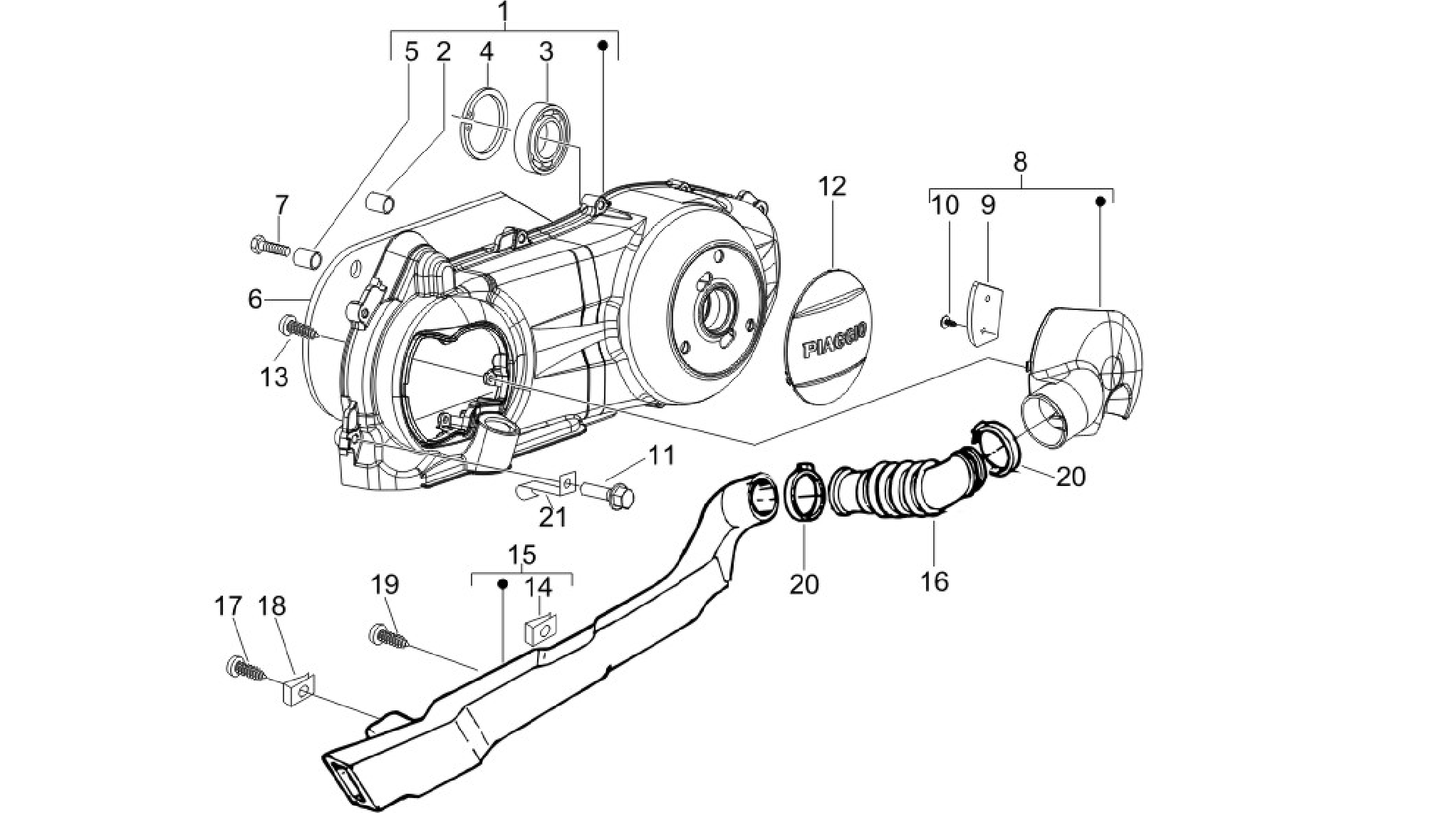 Crankcase cover - Crankcase cooling