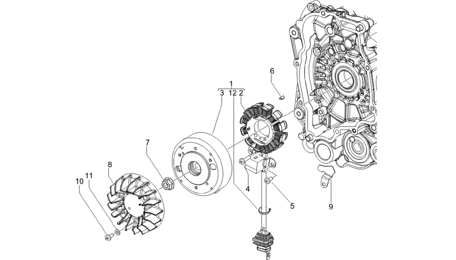 Flywheel magneto