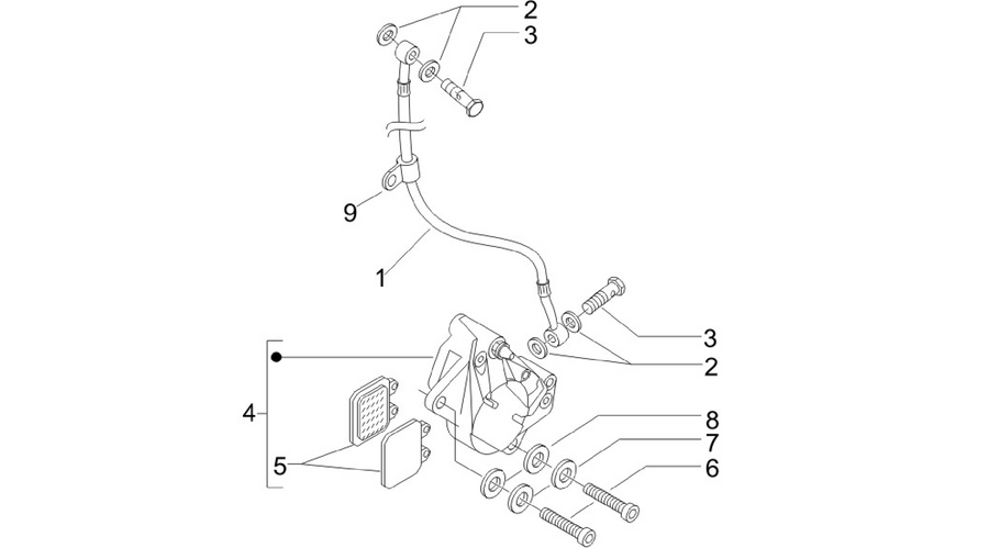 Brakes pipes - Calipers