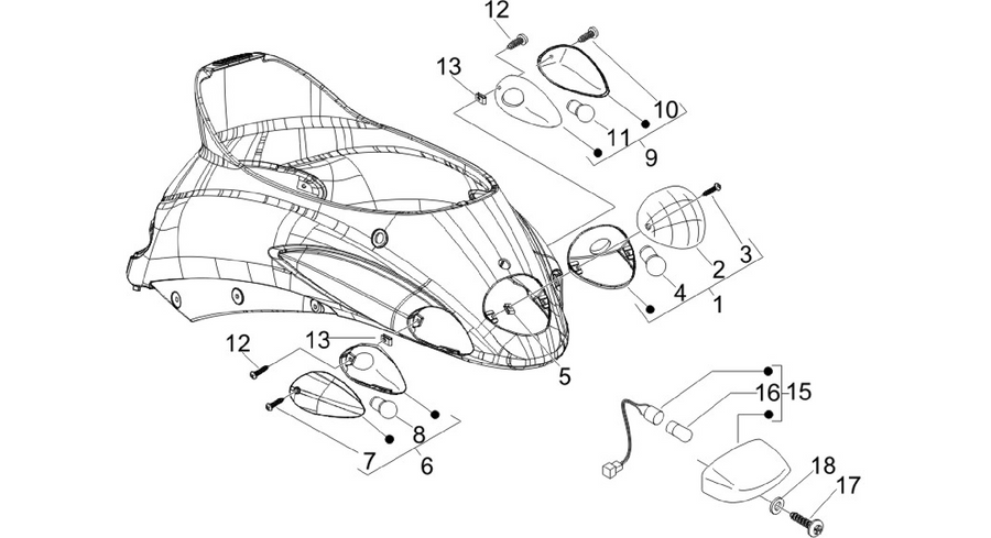 Rear headlamps - Turn signal lamps
