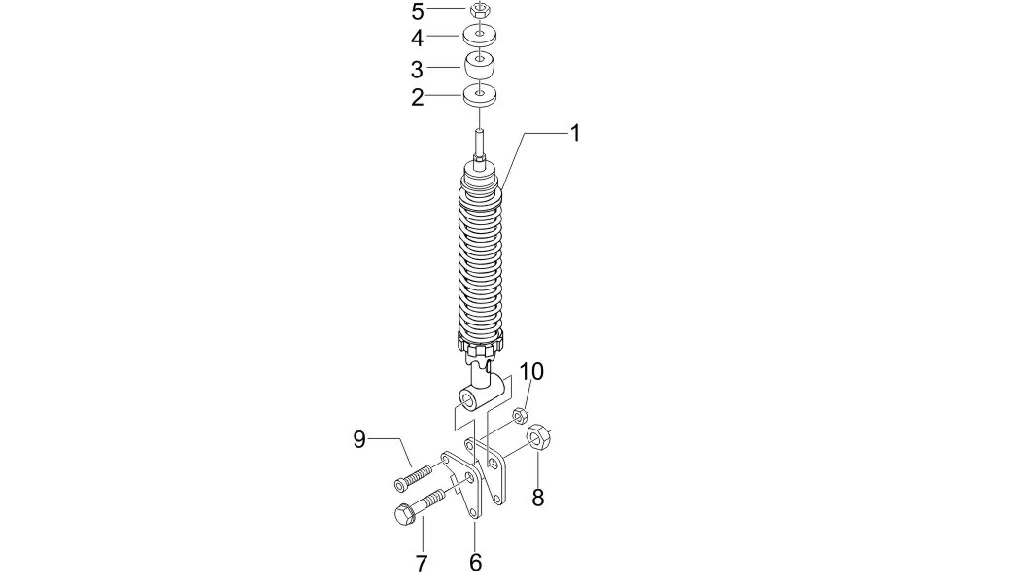 Rear suspension - Shock absorber/s