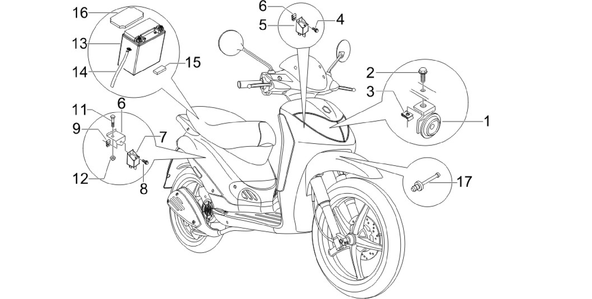 Remote control switches - Battery - Horn