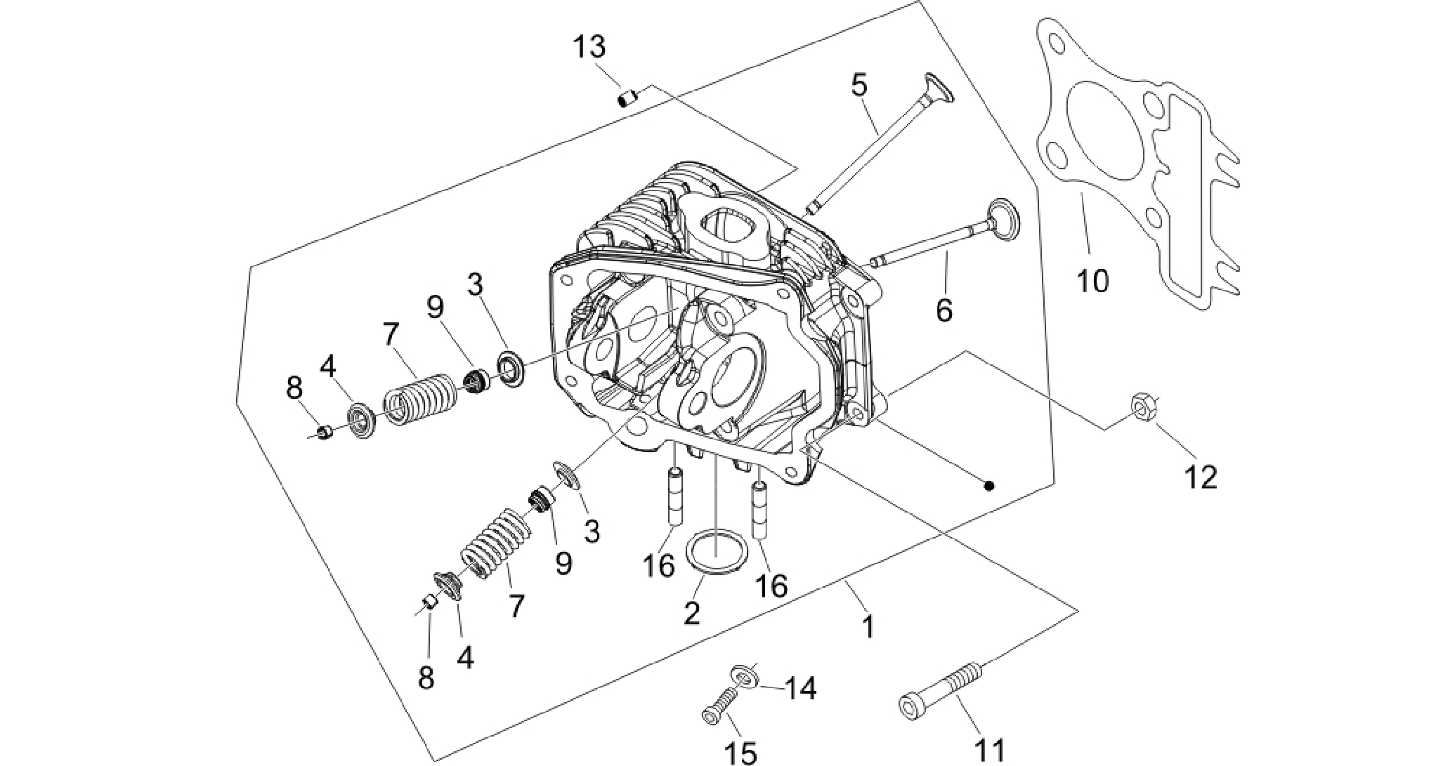 Cylinder head unit - Valve