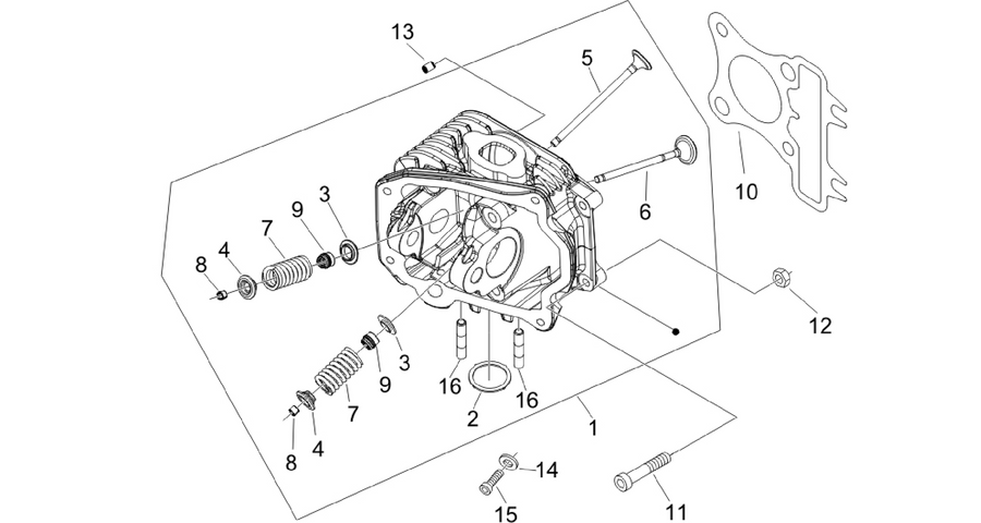 Cylinder head unit - Valve