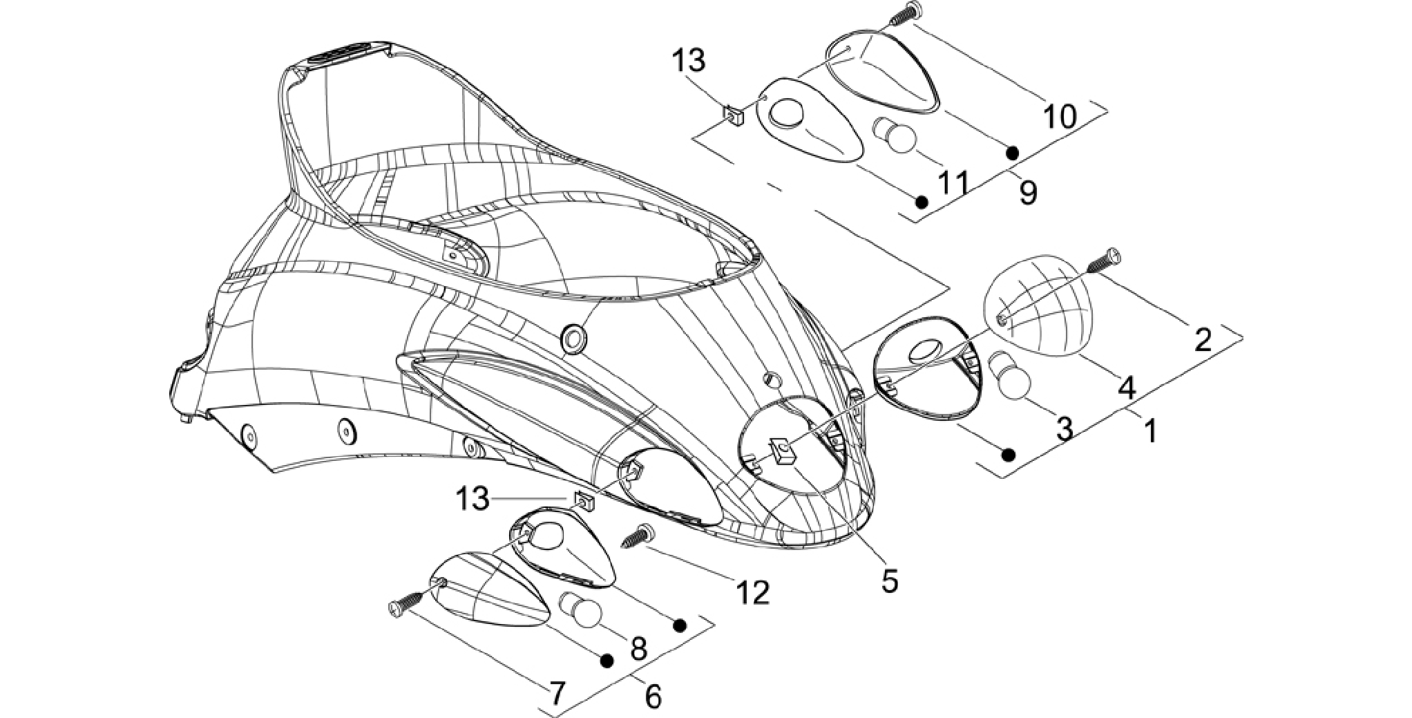 Rear headlamps - Turn signal lamps