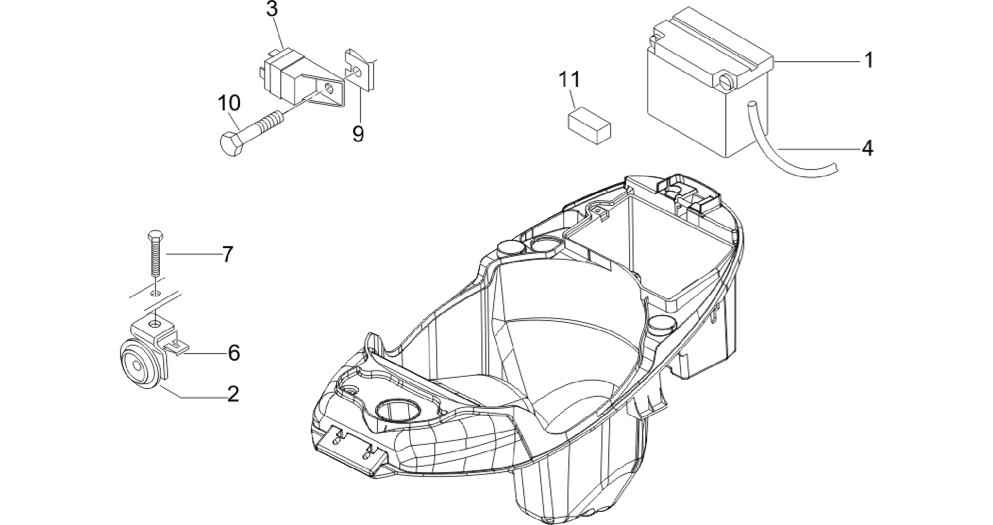 Remote control switches - Battery - Horn