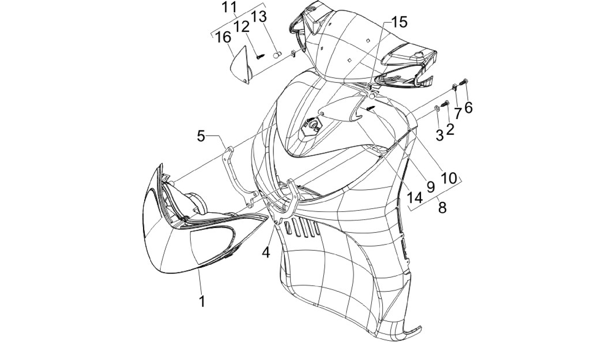 Front headlamps - Turn signal lamps