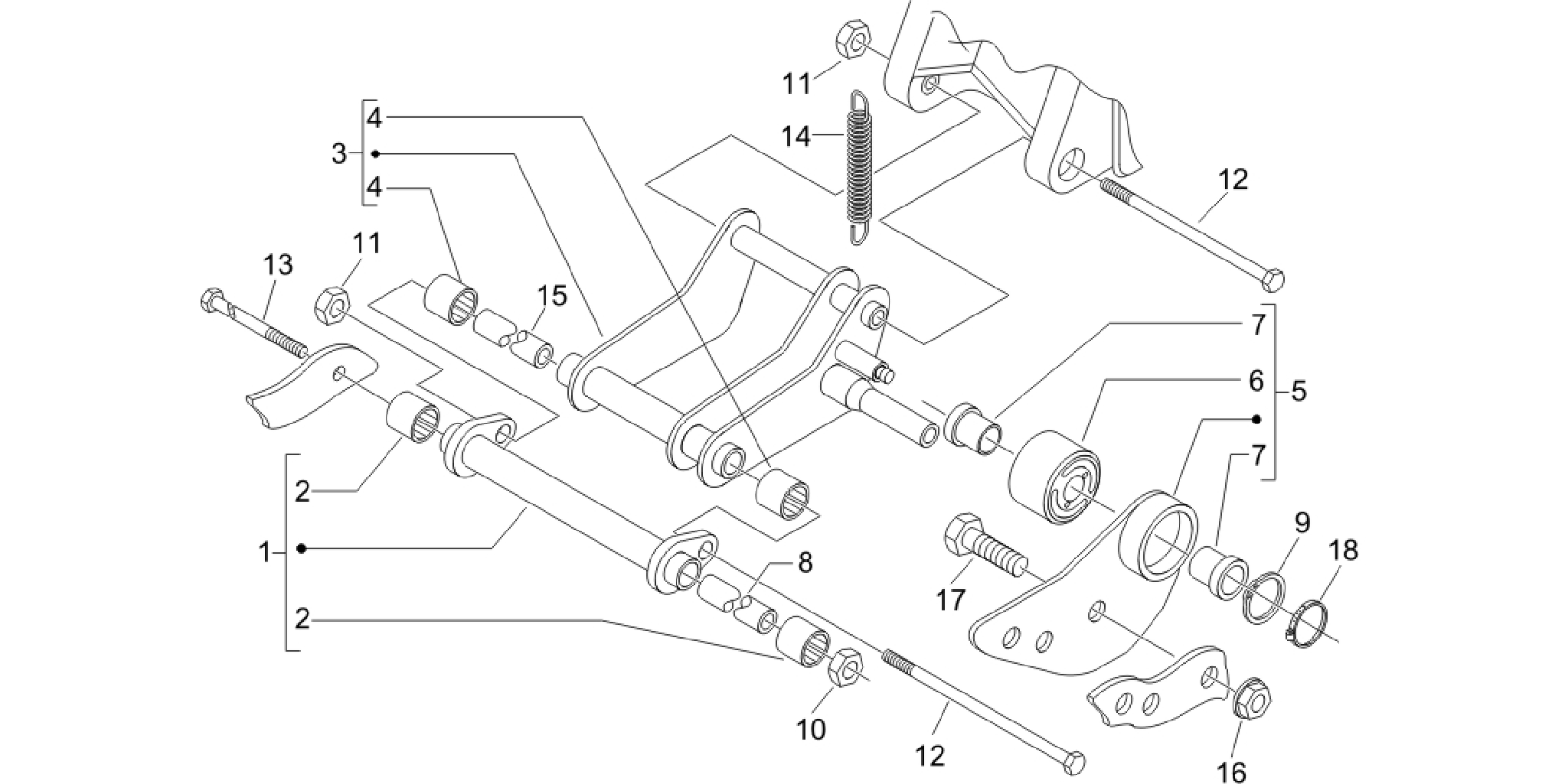 Swinging arm