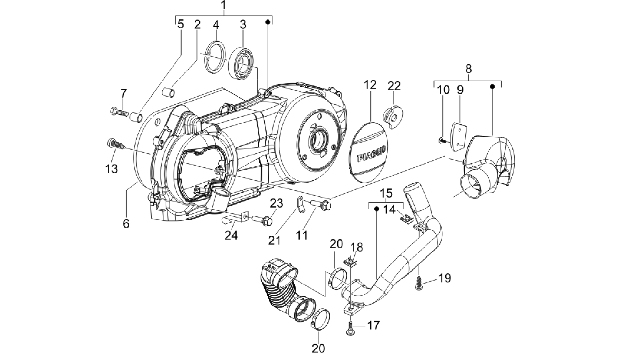 Crankcase cover - Crankcase cooling