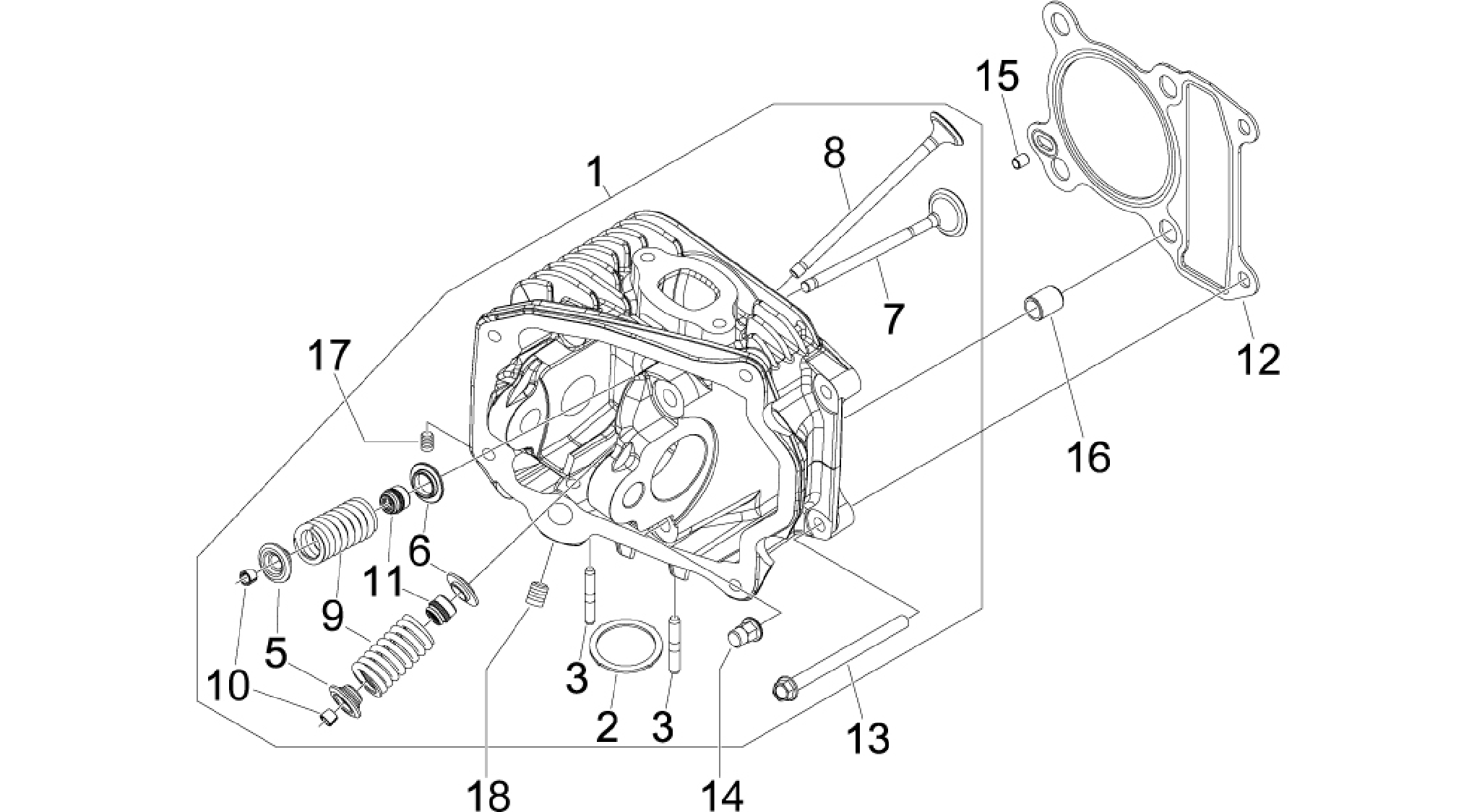 Cylinder head unit - Valve