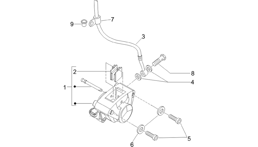 Brakes pipes - Calipers