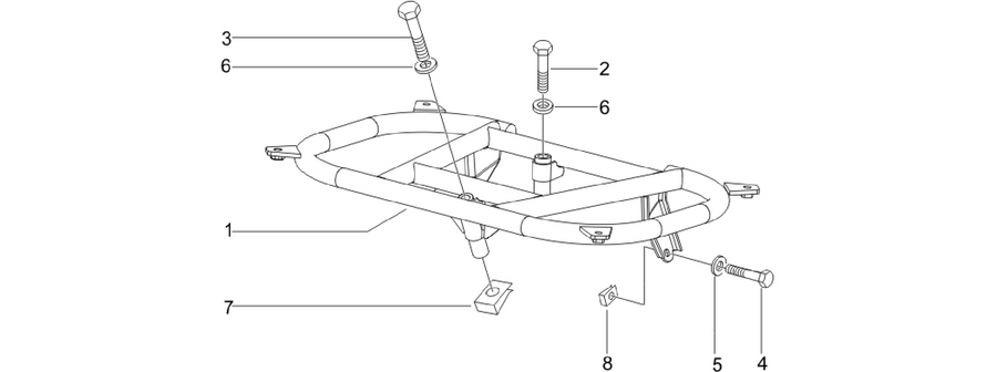 Rear luggage rack