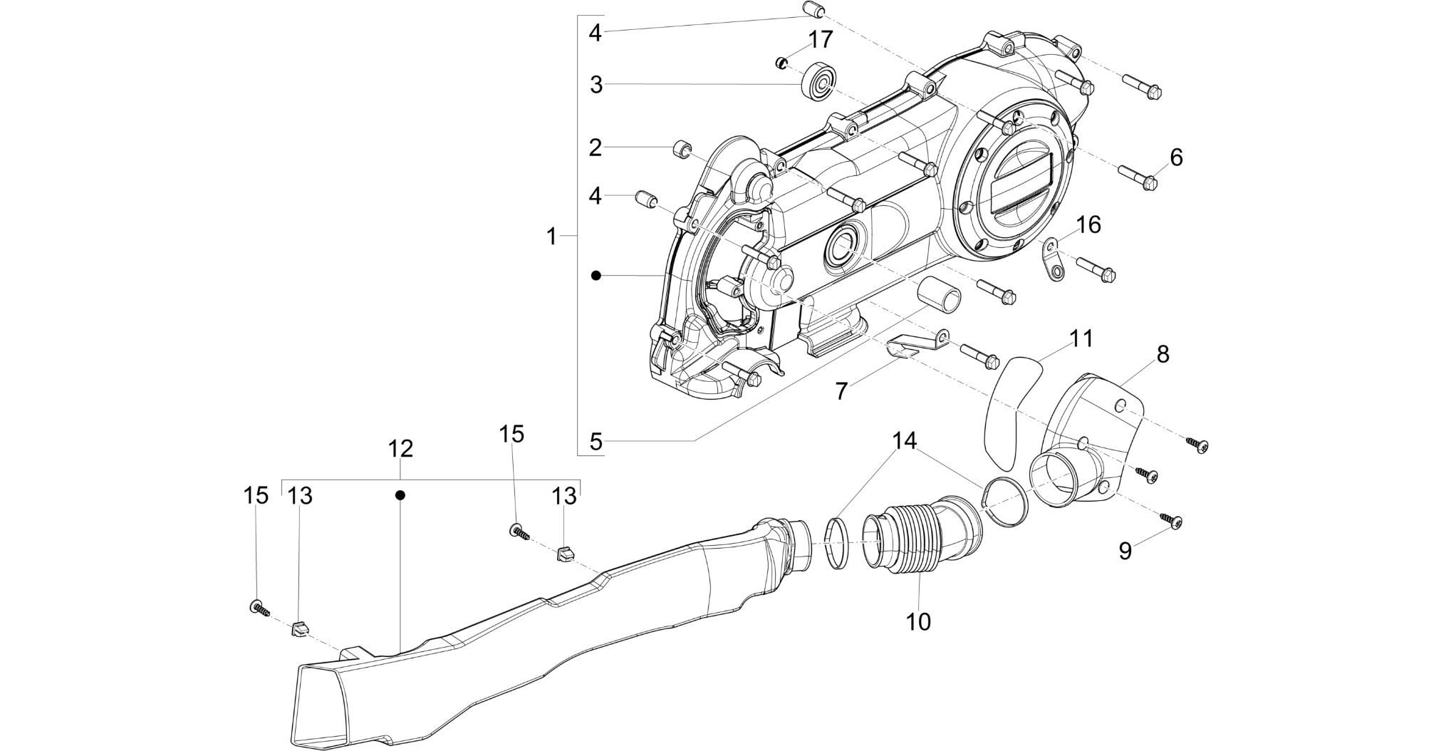 Crankcase cover - Crankcase cooling