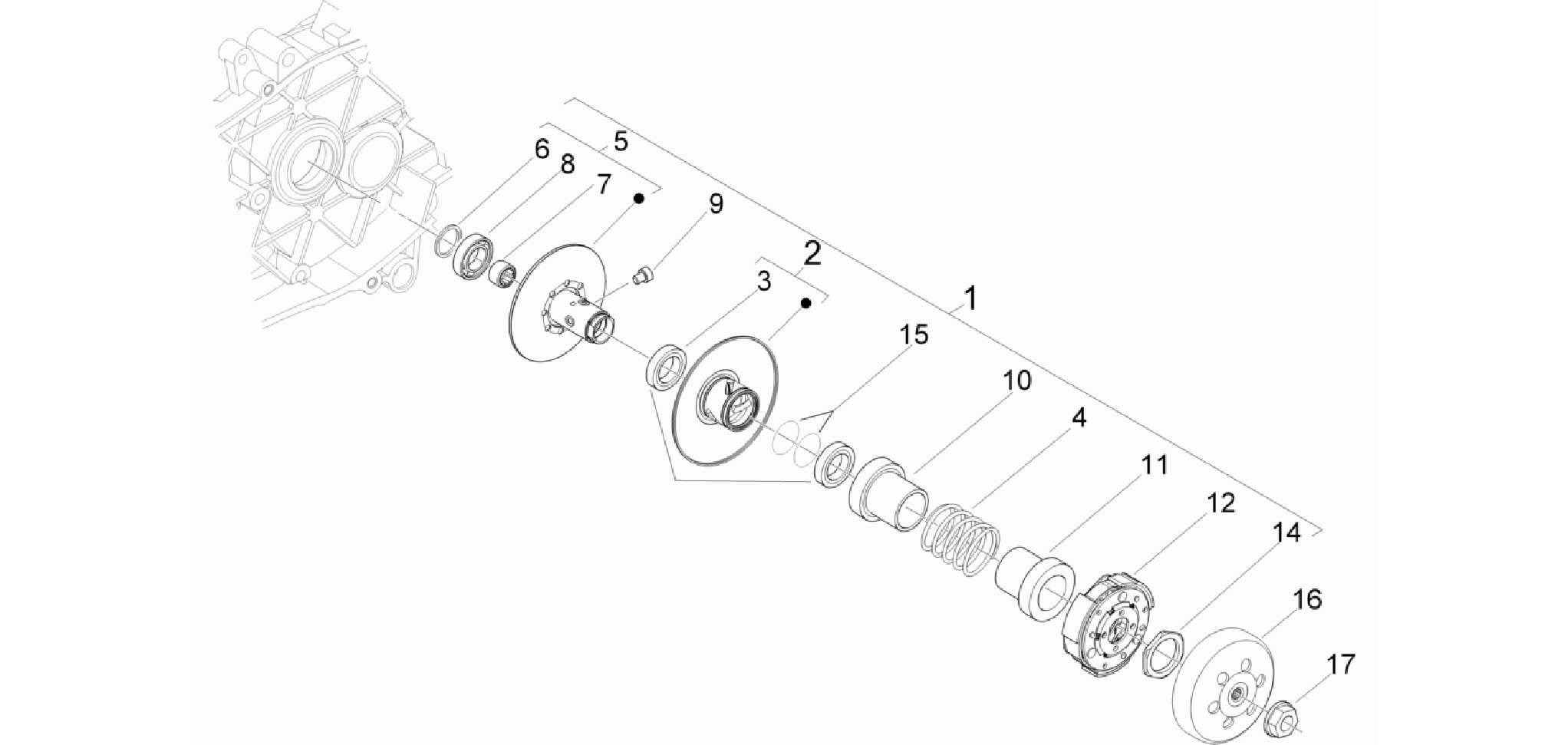 Driven pulley