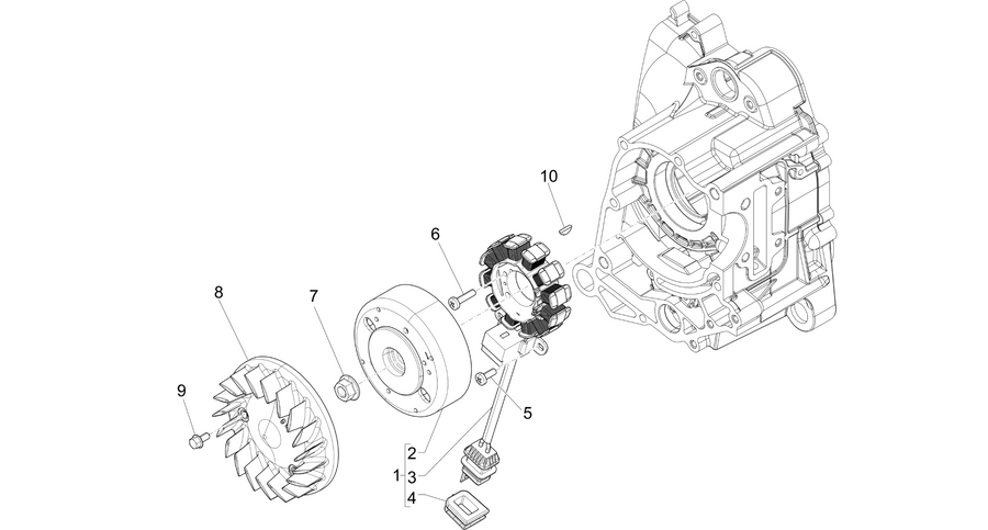 Flywheel magneto