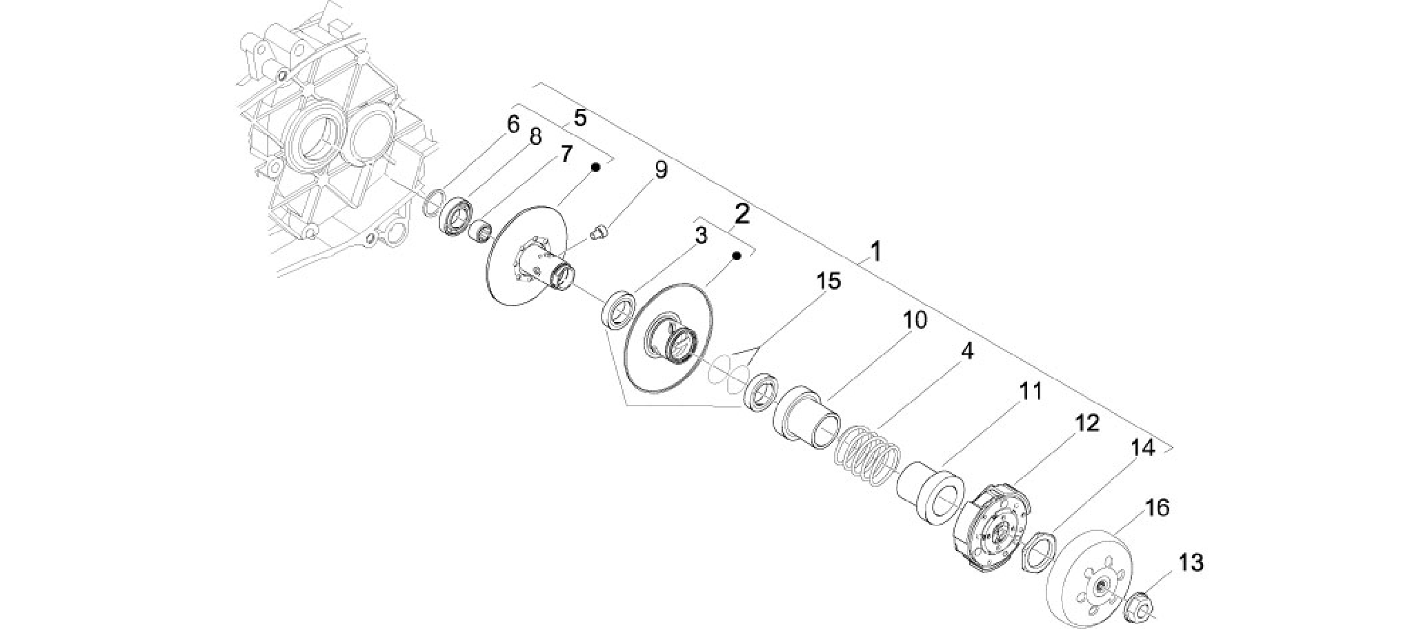 Driven pulley